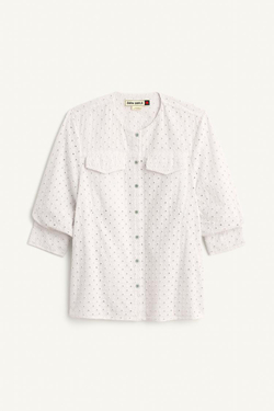 ZARA РУБАШКА ИЗ 100% ХЛОПКА, ПАСТЕЛЬНО-ГОЛУБОЙ