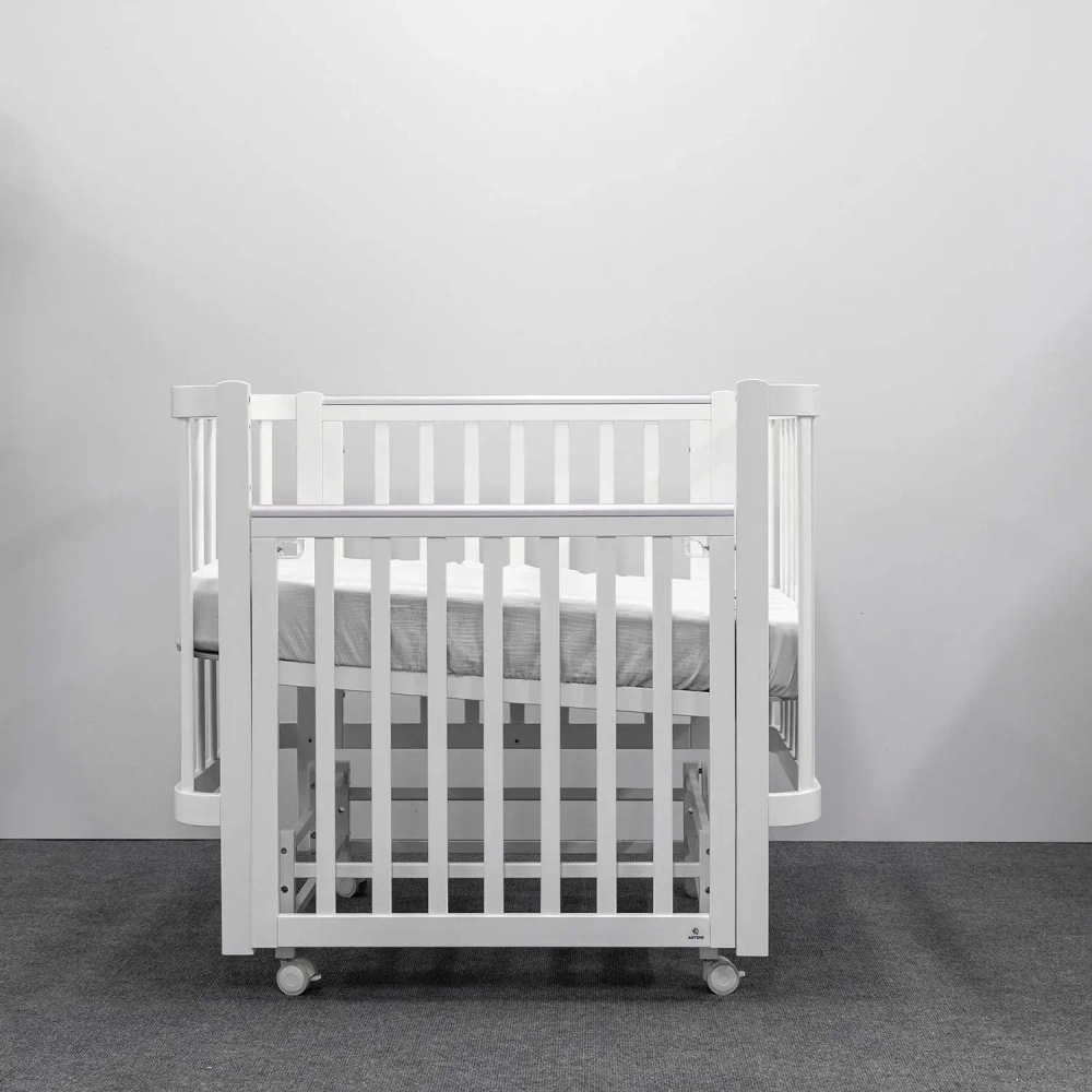 Кроватка детская Antemi Terra Light NEW с маятником НИК 17б белый