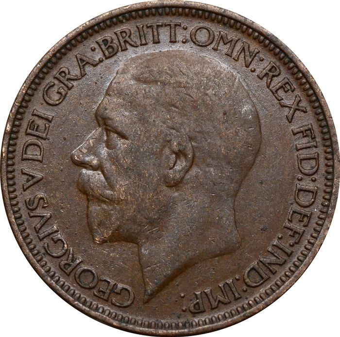 1/2 пенни 1927 Великобритания