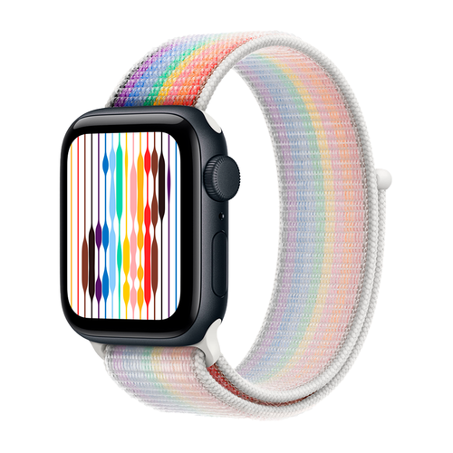Умные часы Apple Watch SE 3 (2025) GPS, 40mm, Midnight Aluminium Case with Pride Edition Sport Loop