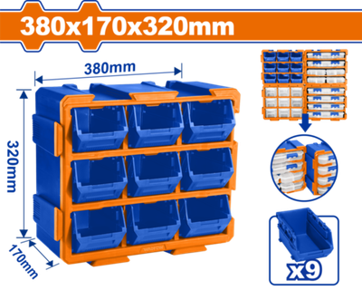 Модульная система хранения 380х170х320 мм (4) WADFOW WTB8330