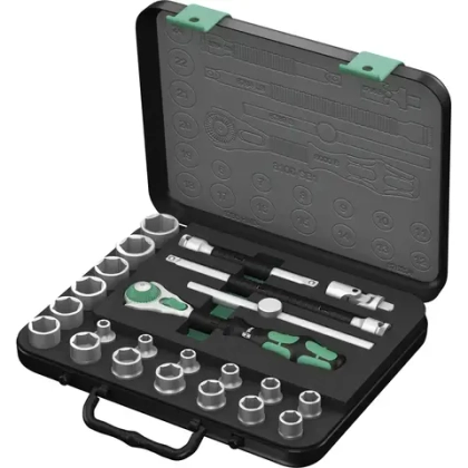 Набор головок с трещоткой Zyklop, 3/8" 8100 SB 1 WERA 05003593001