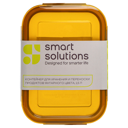 Контейнер для хранения и переноски продуктов 1.5 л Smart Solutions янтарного цвета