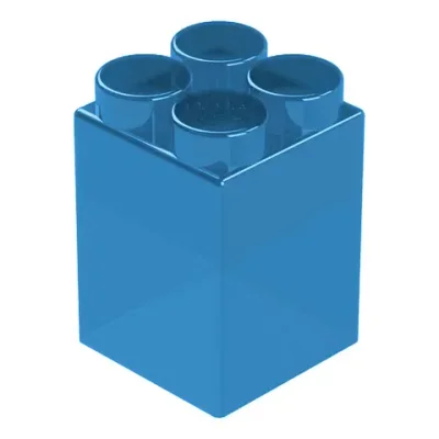 Элемент прозрачный высокий 9x9x15 см для конструктора 7,5"