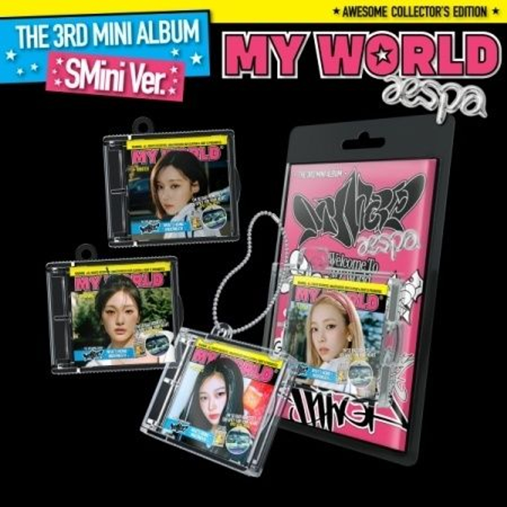 Альбом AESPA - MY WORLD 3rd Mini Album SMini version (Smart Album) RANDOM version