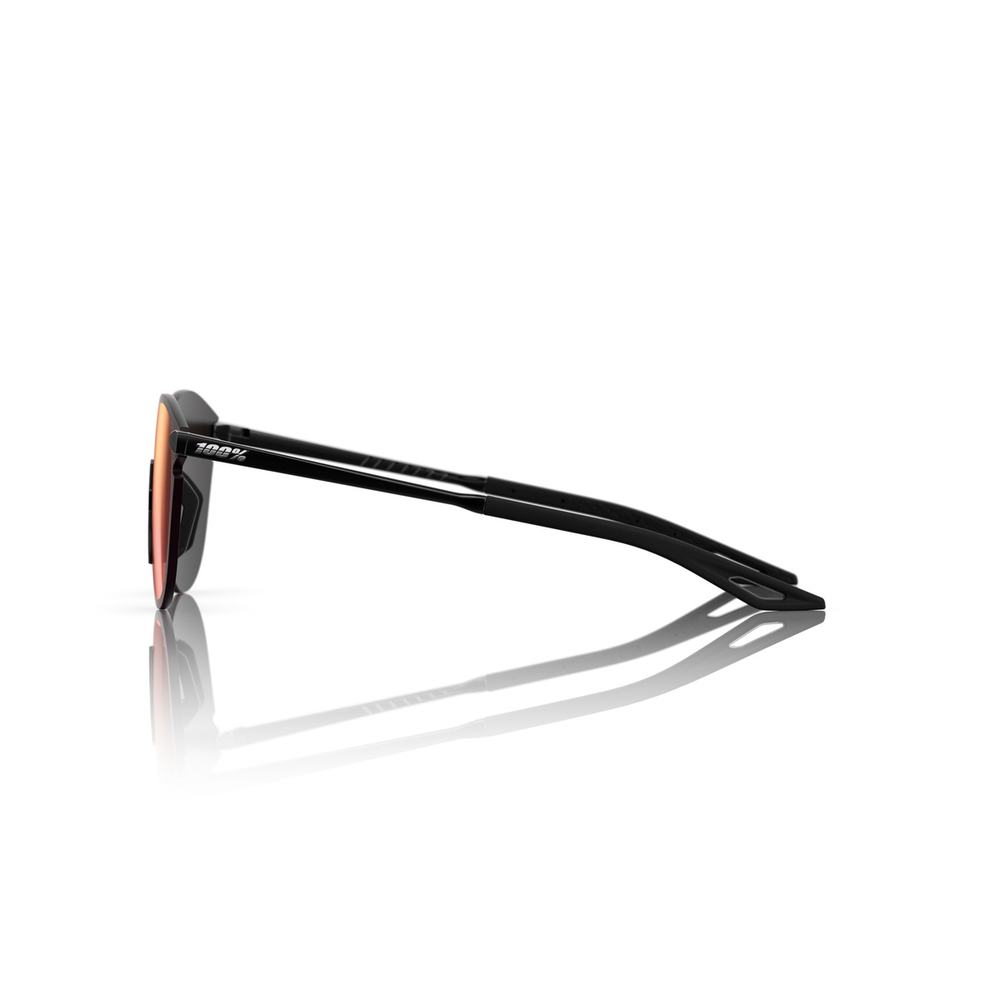Спортивные очки 100% Legere Round / Polished Black / Red Gradient Lens