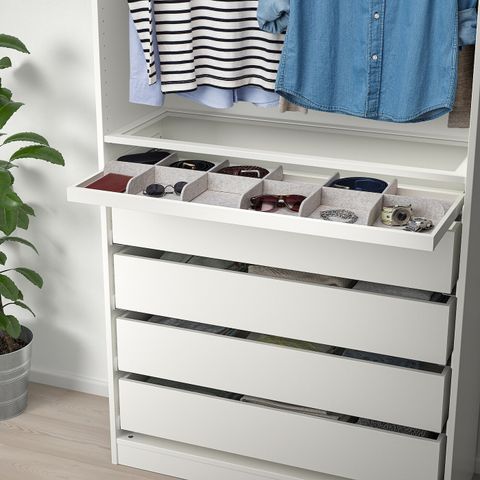 Полка выдвижная IKEA KOMPLEMENT (КОМПЛЕМЕНТ), Белый, 100x35 см