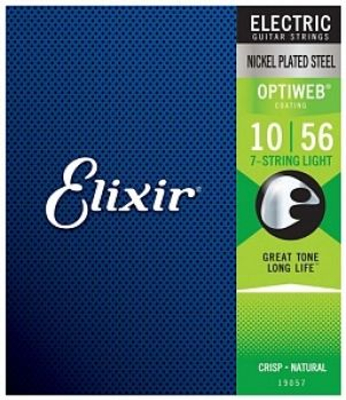 Elixir 19057 OptiWeb струны для 7/8-струнной электрогитары