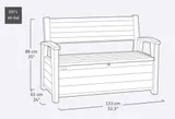 Keter Скамья ДЕКО ясень (Deco Garden Bench) 227 л. — фото 6