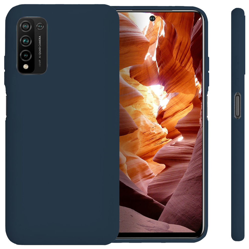 Мягкий Soft Touch чехол из силикона для HUAWEI HONOR 10X LITE / P SMART 2021 с бархатной подкладкой