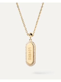 Подвеска-шарм женская PDPaola Lovers Sparkly серебро 925 пробы покрытое золотом 750 пробы CH01-103-U