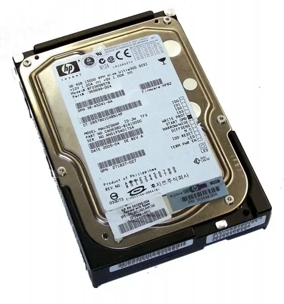 Жесткий диск HP 36,4Gb (U320/15000/8Mb) N 68pin U320SCSI 365699-004