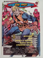 Коллекционная игровая карточка MARVEL Человек-Паук. Герои и Злодеи. №111 "НЭД ЛИДС"