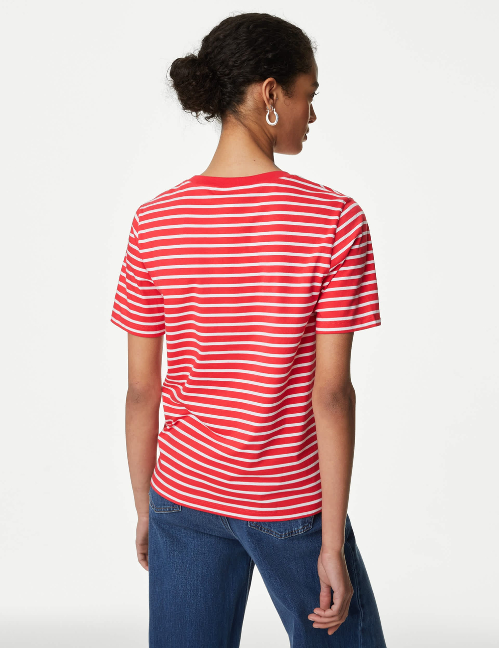 Футболка с коротким рукавом из чистого хлопка T41007391 - Marks & Spencer