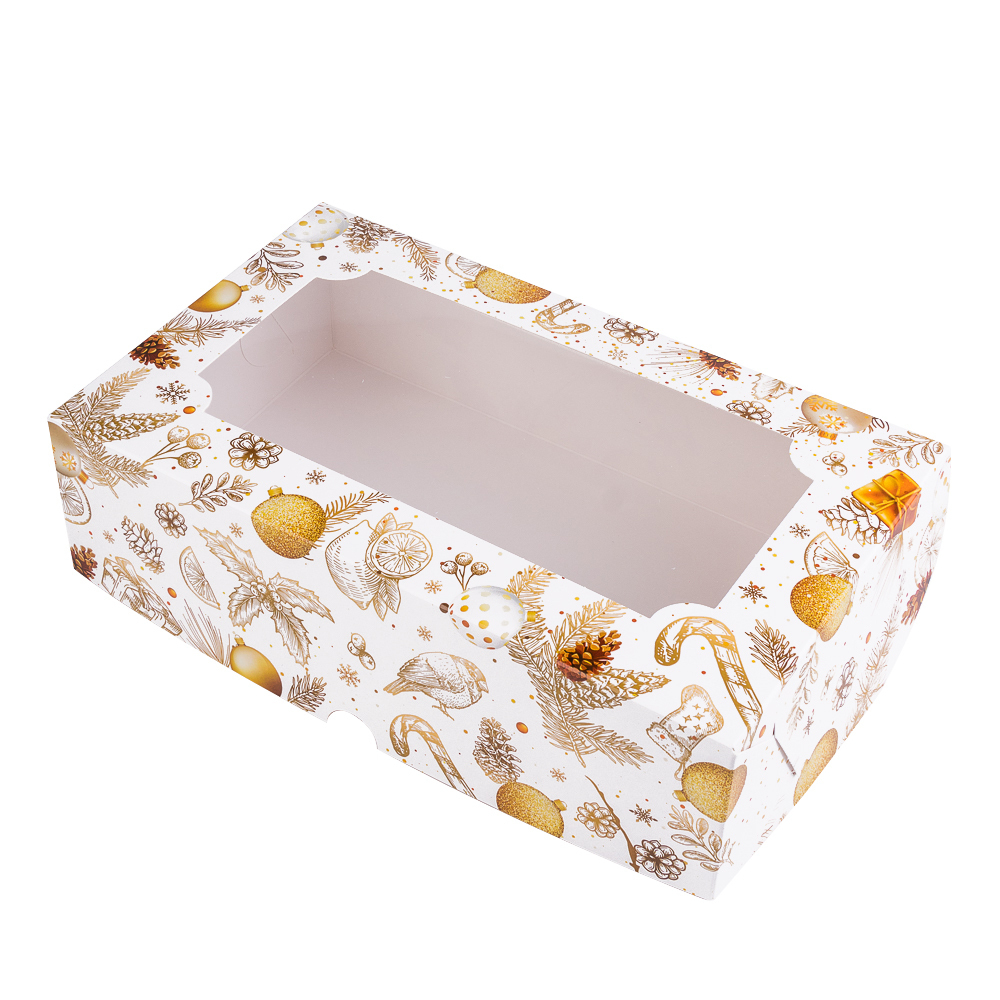 Коробка 25*15*7 для зефира Шишки