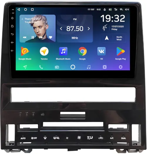 Магнитола для Toyota Avalon 5 2018-2022 (большая рамка) - Teyes CC2 PLUS монитор 10.1" QLED, Android 10, Быстрая, SIM-слот