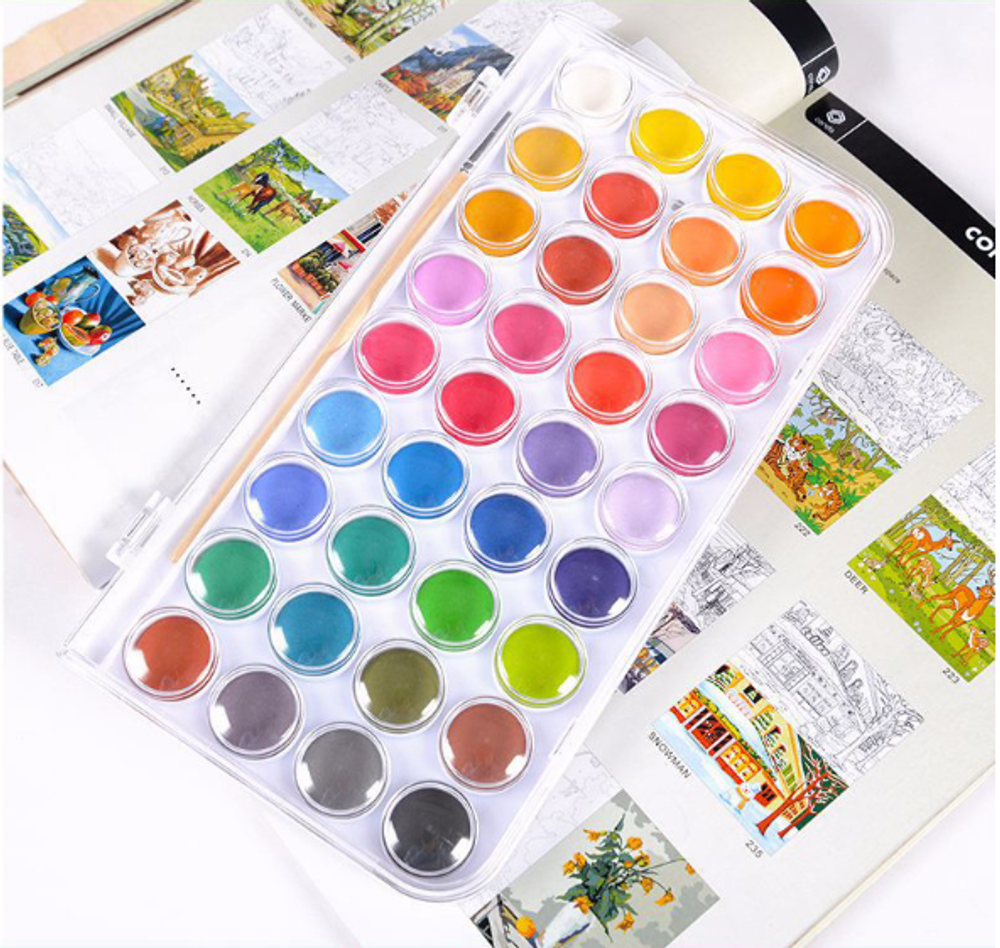 Акварельные краски Kiddy Color, 36 цветов Акварельные краски Kiddy Color, 36 цветов