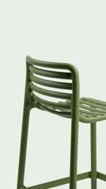 Стул пластиковый барный Nardi Doga Stool, агава