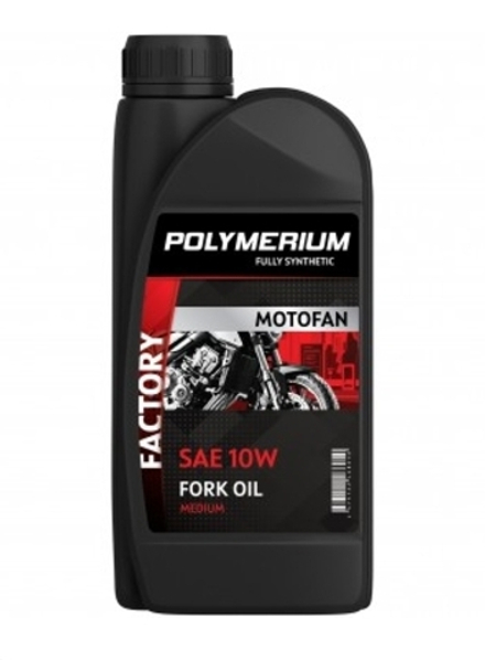Масло вилочное 10W POLYMERIUM MOTOFAN FORK OIL FACTORY MEDIUM 1л