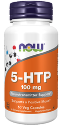 NOW Foods, 5-HTP 100 mg, 60 Veg Capsules | 5-HTP, 100 mg, 60 kapsula