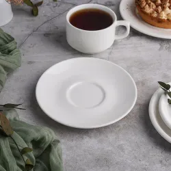 Чайная пара 180 мл белая d 8,2 см h5,5 см фарфор Stackable P.L. Proff Cuisine [4]