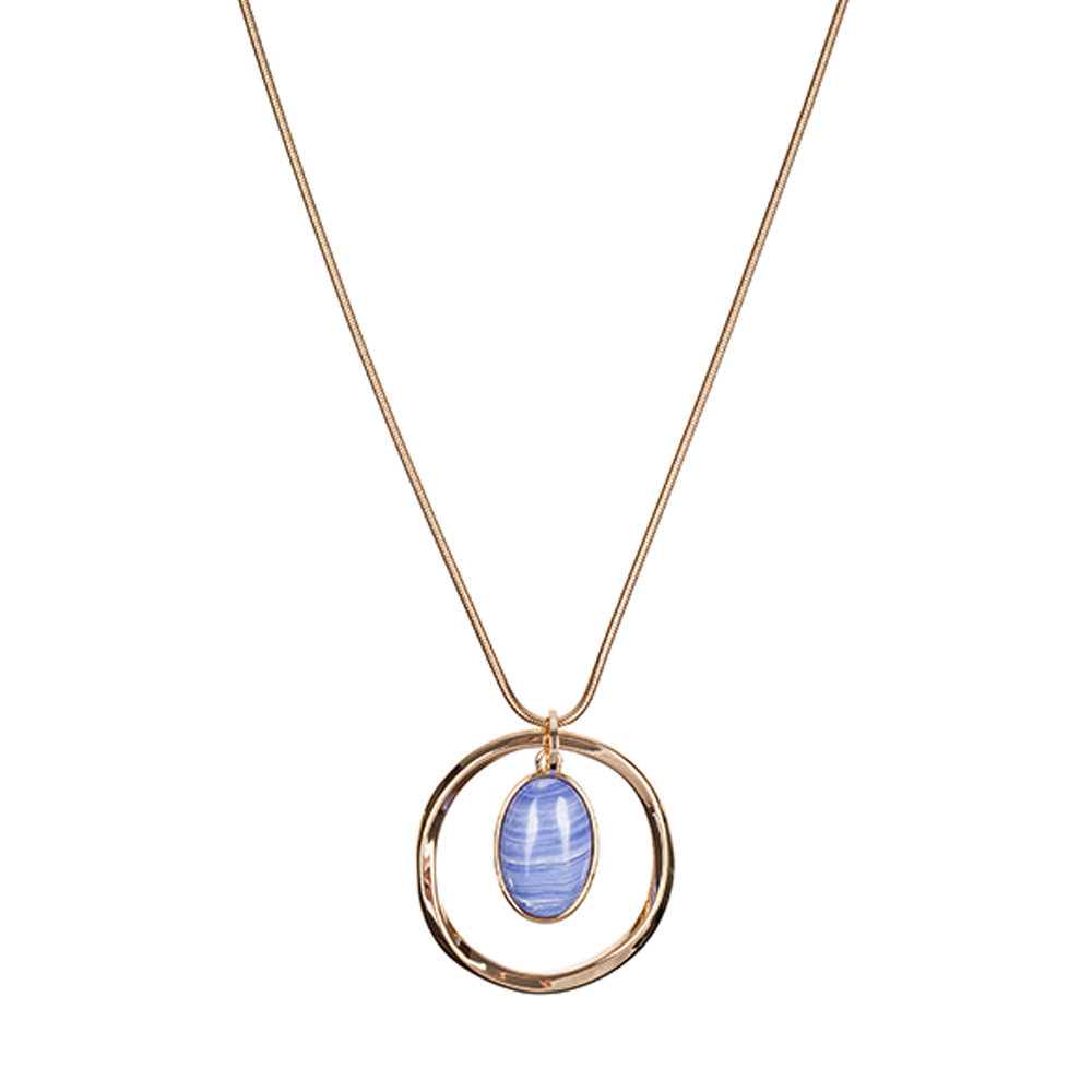 Колье Fiore Luna SAPPHIRINE AGATE LN5141 BL/G