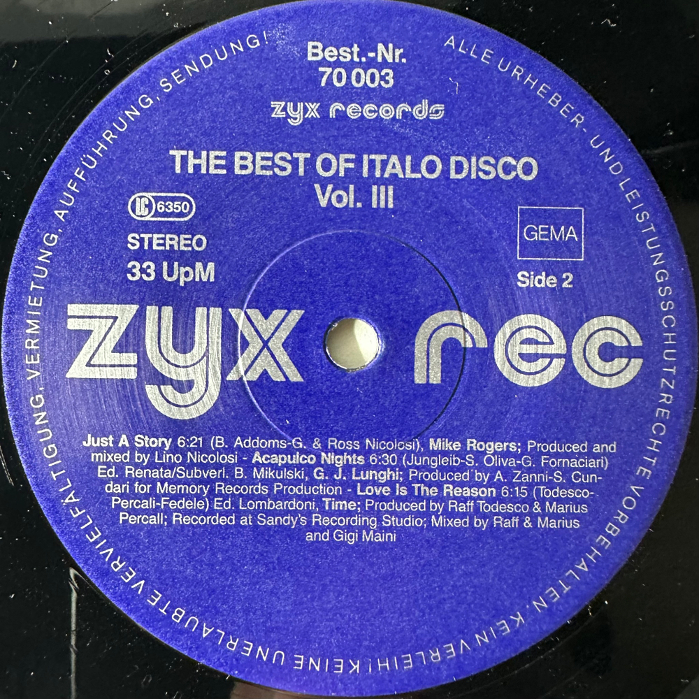 Сборник The Best Of Italo Disco Hits Vol. III 2LP (Германия 1985г.)