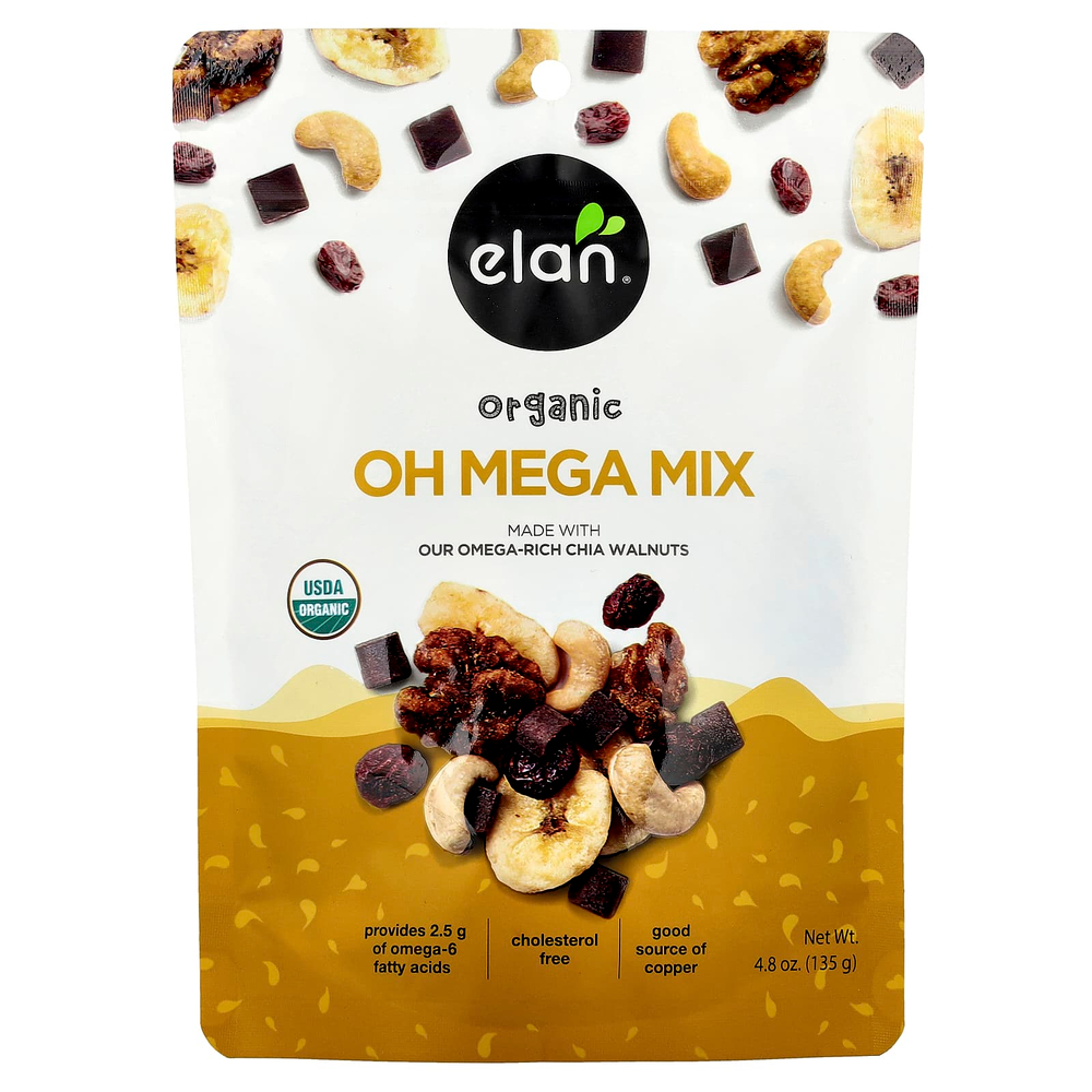 Elan, Органическая смесь Oh Mega, 135 г (4,8 унции)