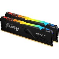 Оперативная память DIMM DDR4 32Gb, 3200Mhz, 2x16Gb, Kingston FURY Beast RGB (KF432C16BB12AK2/32)