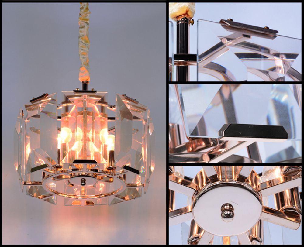 Люстра Harlow Crystal 8G nickel