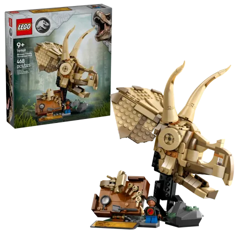 Конструктор LEGO Jurassic World 76969 Окаменелости динозавра: Череп трицератопса