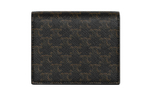 CELINE Triomphe Triumph Gate Suede With Leather With Synthetic Leather Business Card Holder, Wallet Men"s Tawny