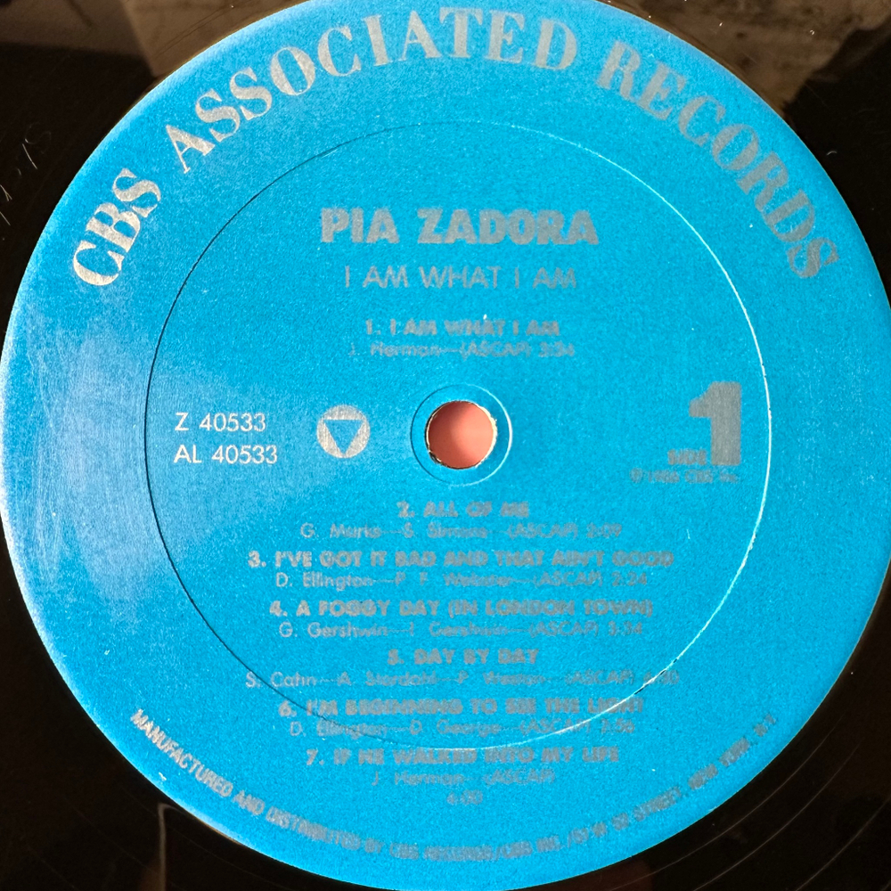 Pia Zadora ‎– I Am What I Am (США 1986г.)