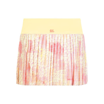 Женская теннисная юбка BIDI BADU Lowey Tech Plissee Skirt Women - Yellow, Pink