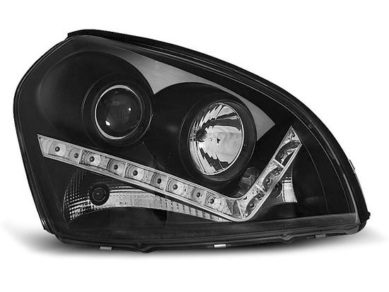 Передние фары Hyundai Tucson daylight black