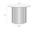 Стол журнальный Mono Stripe D60/D38/H42