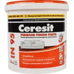Шпатлевка для внутренних работ полимерная Церезит IN 95 Premium finish Pasta белая
