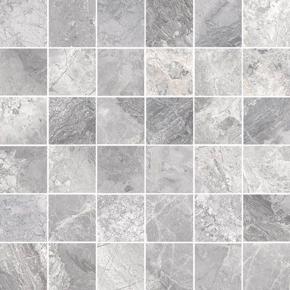 Мозаика SUPREME Mosaico Silver Lev. 4.7x4.7 (75537)