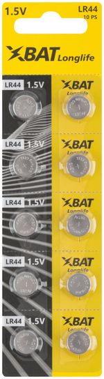 LR44 Батарейка щелочная, 1,5 В, тип "Таблетка" LR44 ХВАТ---