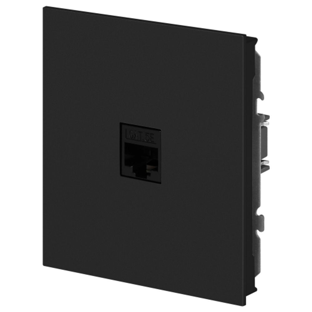 Розетка ЭРА Arktik 16-3107-05 информационная RJ45 антрацит | Эра Arktik