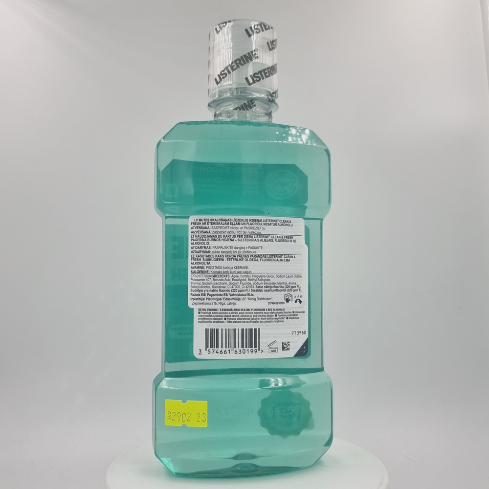 Ополаскиватель для рта Listerine Clean&Fresh с ортодонтическими брекетами 500 мл (Из Эстонии)