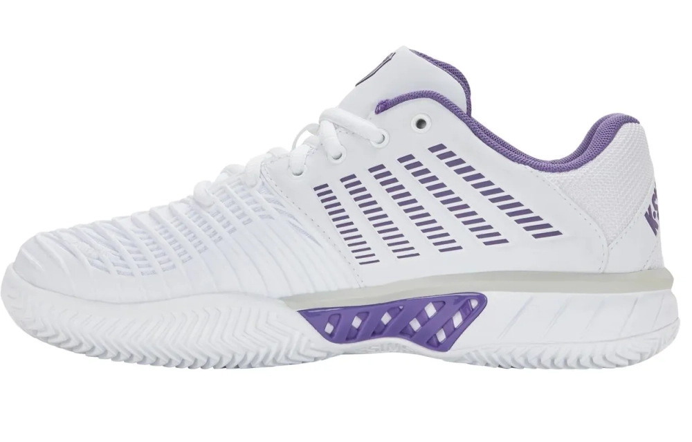 Женские теннисные кроссовки K-Swiss Express Light 3 Clay - white/purple haze/lunar rock