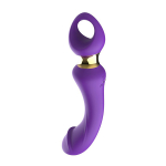Фиолетовый изогнутый вибромассажер 21,1см I-Moon Vibrator MY-226