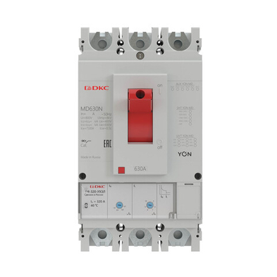 Авт. выкл. YON MD630H-MR2 3P 630А 65kA Ir 0.4…1xIn Isd 1.5…10xIn