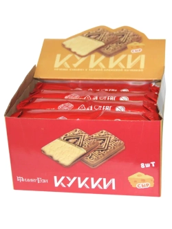 Печенье сэндвич с Сырной кремовой начинкой 100 г * 8 шт