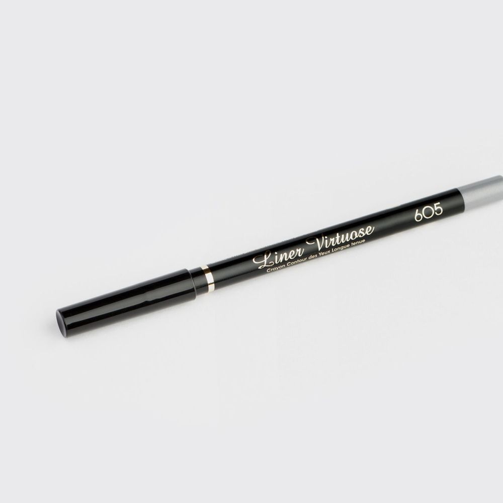 Карандаш для глаз устойчивый гелевый VIVIENNE SABO Liner Virtuose - 605 серебристый