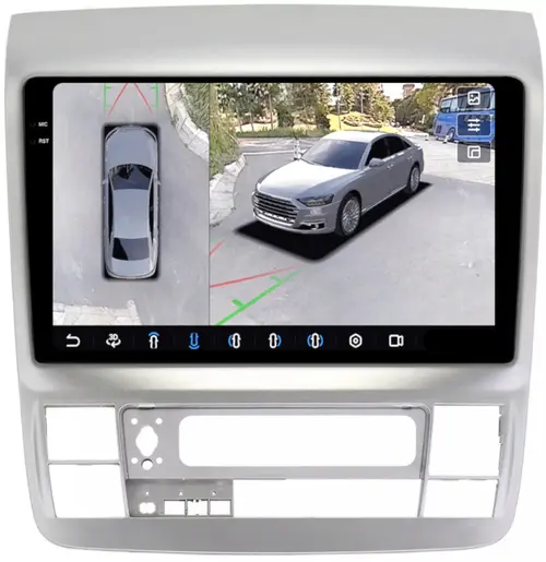 Магнитола для Toyota Alphard 1 H10 2005-2008 - FarCar BX9-360-9577 монитор 9.5" 2K QLED на Android 13, Быстрая, CarPlay, 4G SIM-слот, 4 камеры в комплекте
