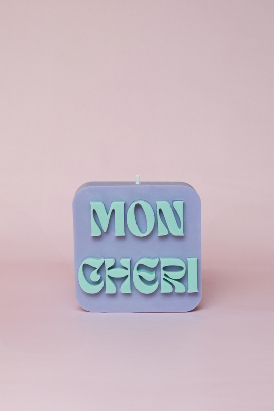 Свеча "Mon Chery" лиловая