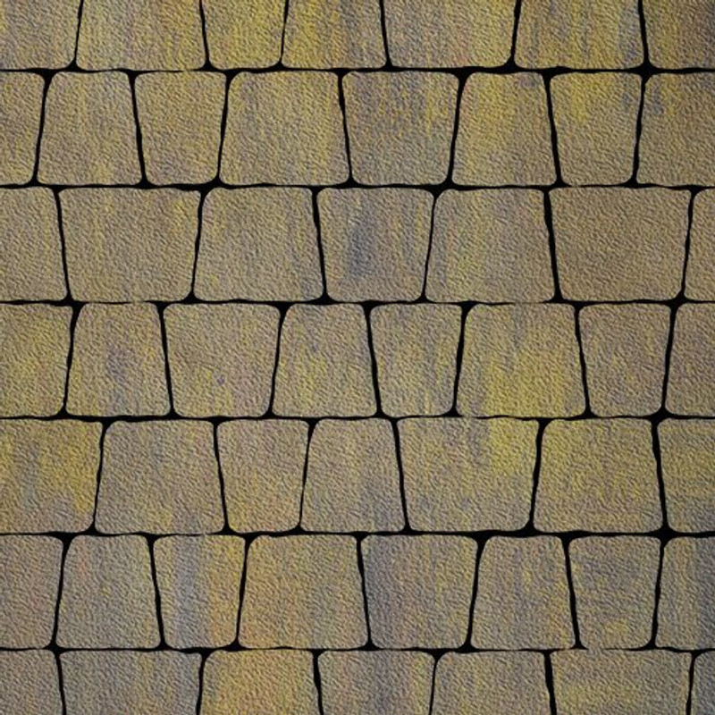 Тротуарная плитка Аттика, 60 мм, colormix Бромо, native