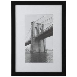 Фоторамка Image Art 501 10х15 пластиковая со стеклом чёрная | Image Art